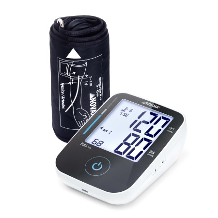 NOVAMA PRIME+ BLACK Z ZASILACZEM Ciśnieniomierz naramienny z zasilaczem, wykrywa arytmię
