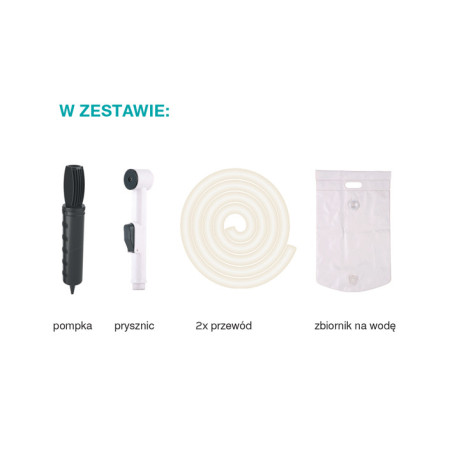 Basen do mycia głowy z prysznicem. PREMIUM SET